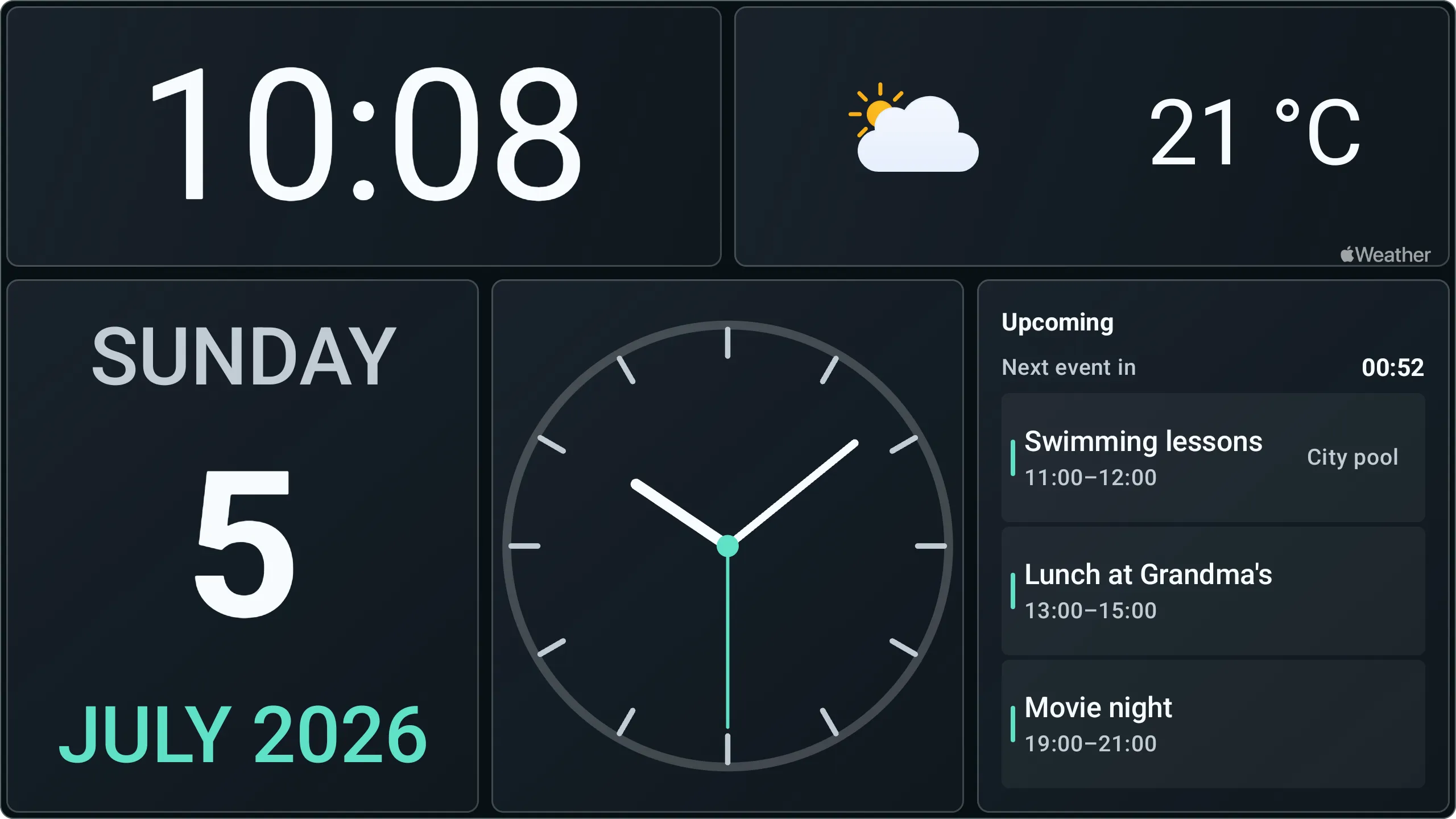 DashDegu — everyday dashboard